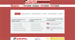 Desktop Screenshot of hurriyetilani.com